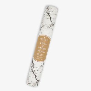 Yoga Mat by Oak and Reed Non-slip Anti Static Reversible White Marble